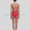 red polka dot swimsuit manufacturer