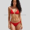 side tie triangle bikini set manufacturer