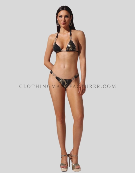 snake-print bikini manufacturer