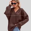 womens v neck sweatshirt manufacturer