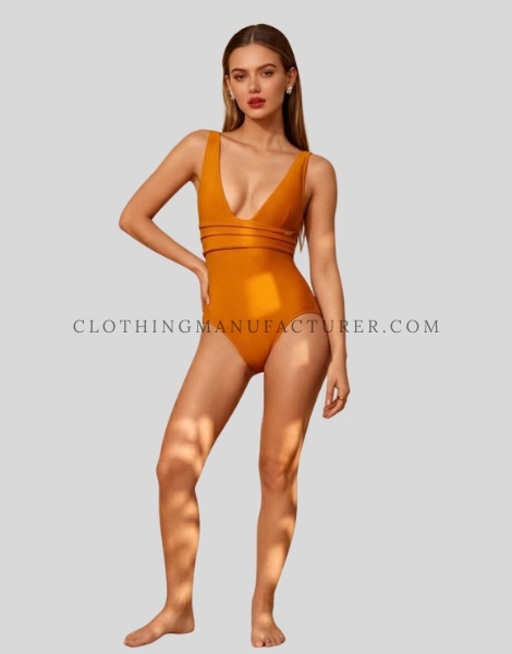 deep v neck swimsuit supplier