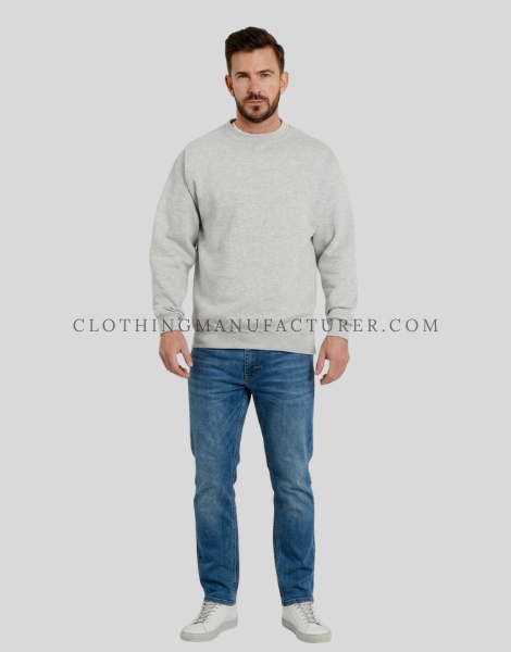 mens crew neck sweatshirt supplier