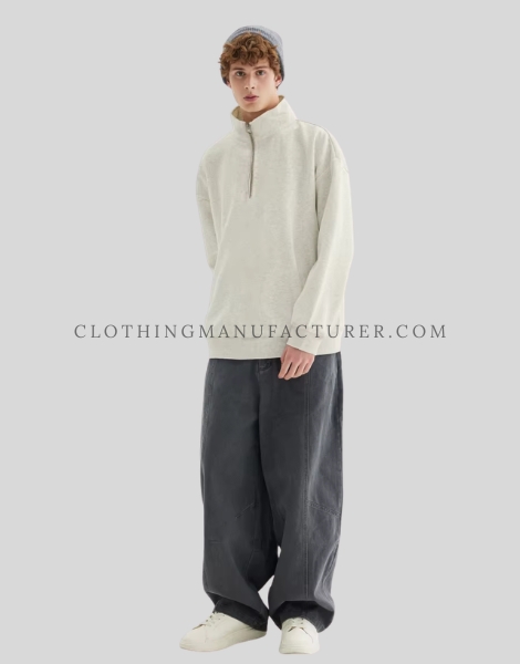 mens half-zip sweatshirt supplier