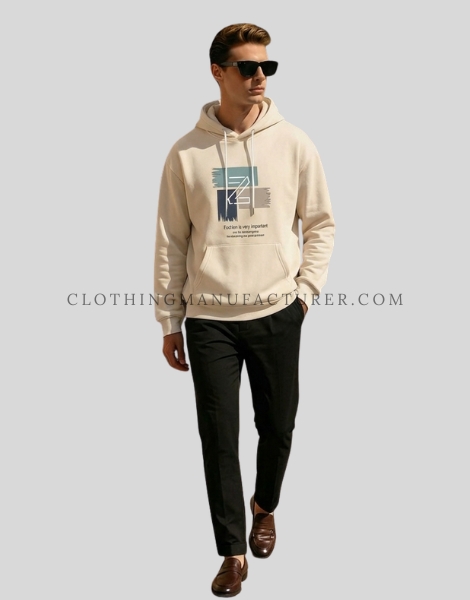 mens printed hooded sweatshirt supplier
