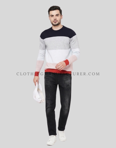 mens round neck sweatshirt supplier