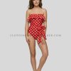red and white polka dot swimsuit supplier