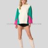 womens color-block sweatshirt supplier