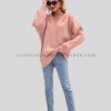 womens v neck sweatshirt supplier