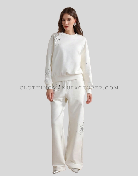 womens white sweatshirt supplier
