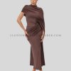brown cocktail dress supplier