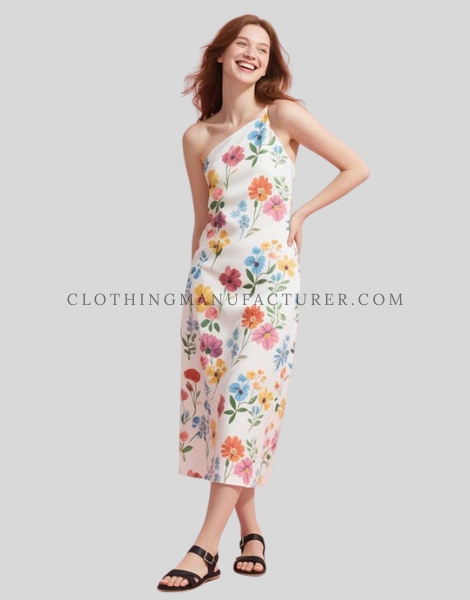 Custom Floral Cocktail Dress floral cocktail dress supplier