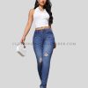 skinny raw denim jeans supplier