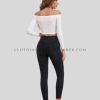 black skinny ripped jeans womens manufacturer