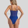 blue one piece swimsuit manufacturer