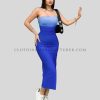 blue tube top dress manufacturer