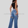 flare jeans ripped manufacturer
