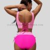 pink two piece swimsuit manufacturer