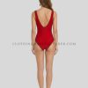 red high waisted swimsuit manufacturer