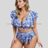 ruffle swimsuit two piece manufacturer