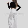 white ripped jeans womens manufacturer