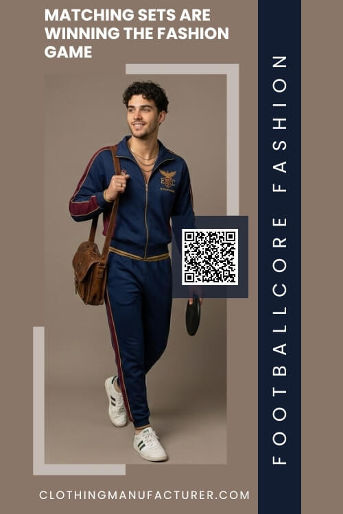 Coordinated athletic sets inspired by football fashion Coordinated athletic sets inspired by football fashion
