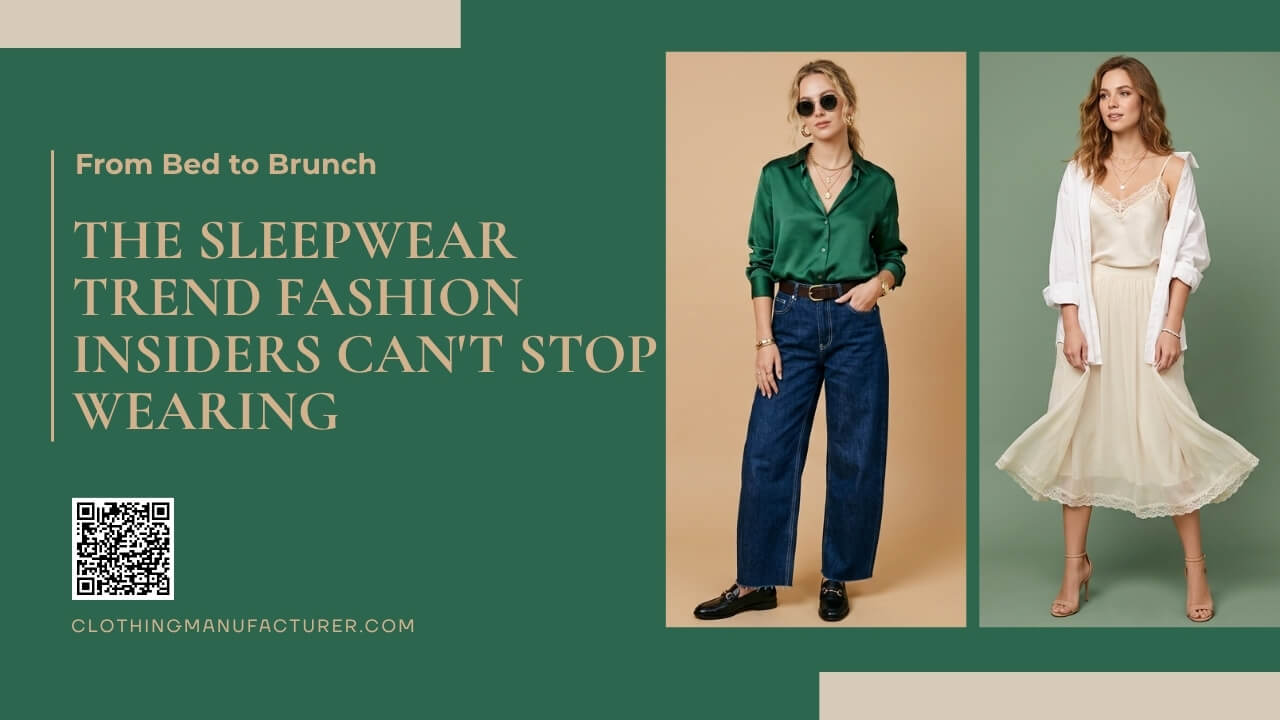 Modern sleepwear styled as everyday fashion for a relaxed look