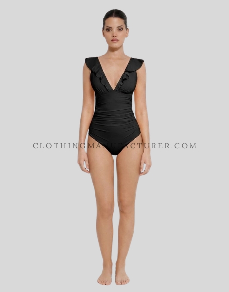 black high waisted swimsuit supplier