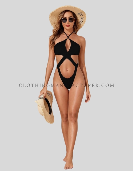 black monokini swimsuit supplier