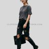 black ripped jeans supplier