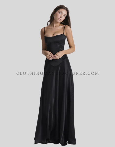 black slip dress supplier