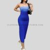 blue tube top dress supplier