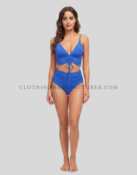 blue two piece swimsuits supplier