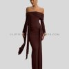 brown tube dress supplier