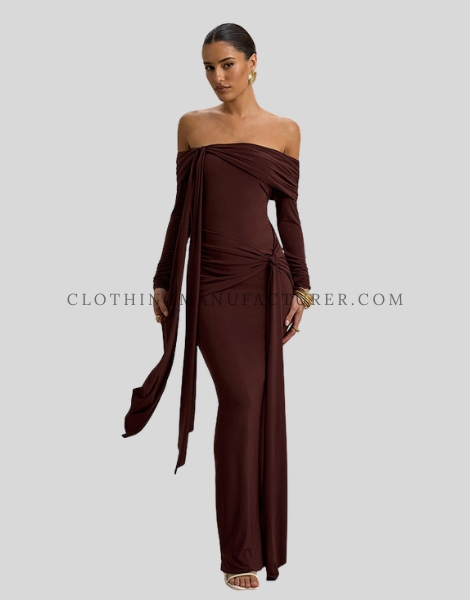 Custom Brown Tube Dress brown tube dress supplier