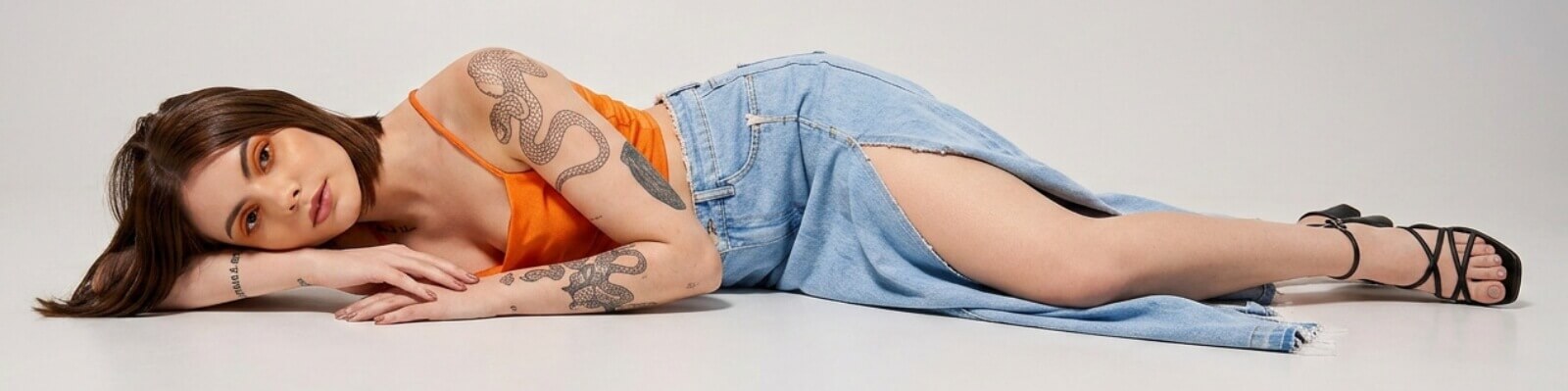 custom denim skirt