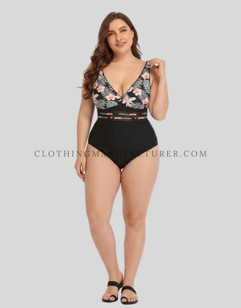 high waisted plus size swimsuit supplier