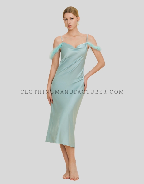 light blue slip dress supplier