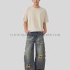 light wash ripped jeans supplier
