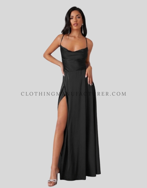 maxi black tank dress supplier