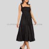 midi slip dress black supplier