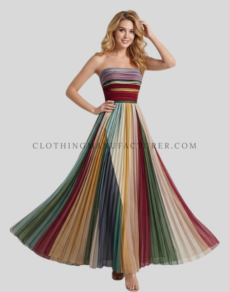 Custom Multicolor Tube Dress multicolor tube dress supplier