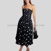 polka dot tube dress supplier