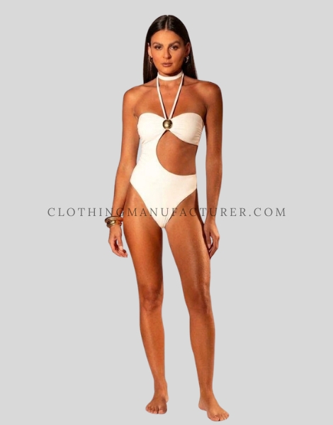 white monokini swimsuit supplier