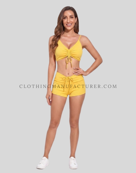 yellow swimsuit two piece supplier