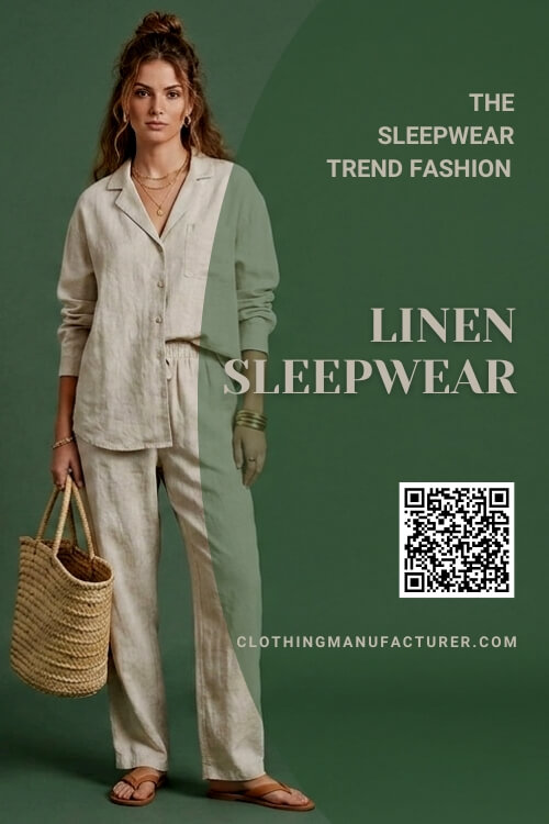 Breathable linen sleepwear designed for comfort and effortless everyday style.